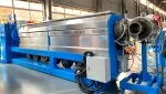 Línea de extrusión para aislamiento y revestimiento de cables